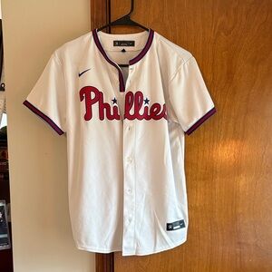 Nike White Phillies Baseball Jersey